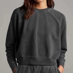 NWOT Rowan Addison Raglan sweater in faded black M